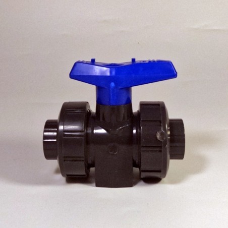 Кран (вентиль) разборный Ø20 mm PN16 на трубу 20 mm UPVC (PVC-U) шаров