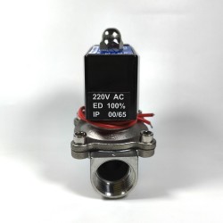 Клапан водонепроницаемый электромагнитный DN20 из нержавеющей стали